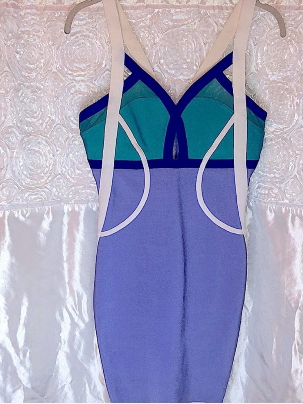 Women, Dress, Mini, WOW Couture, Medium, Color-block